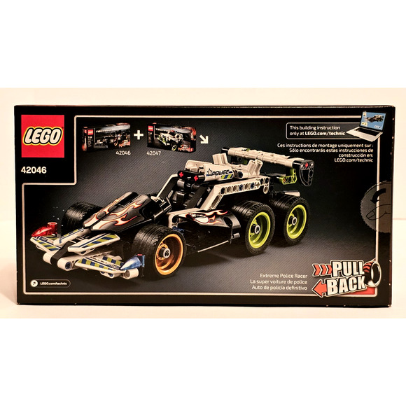 GETAWAY RACER w/ Pull Back Motor LEGO Technic Set #42046 NEW Sealed RETIRED - Picture 4 of 8
